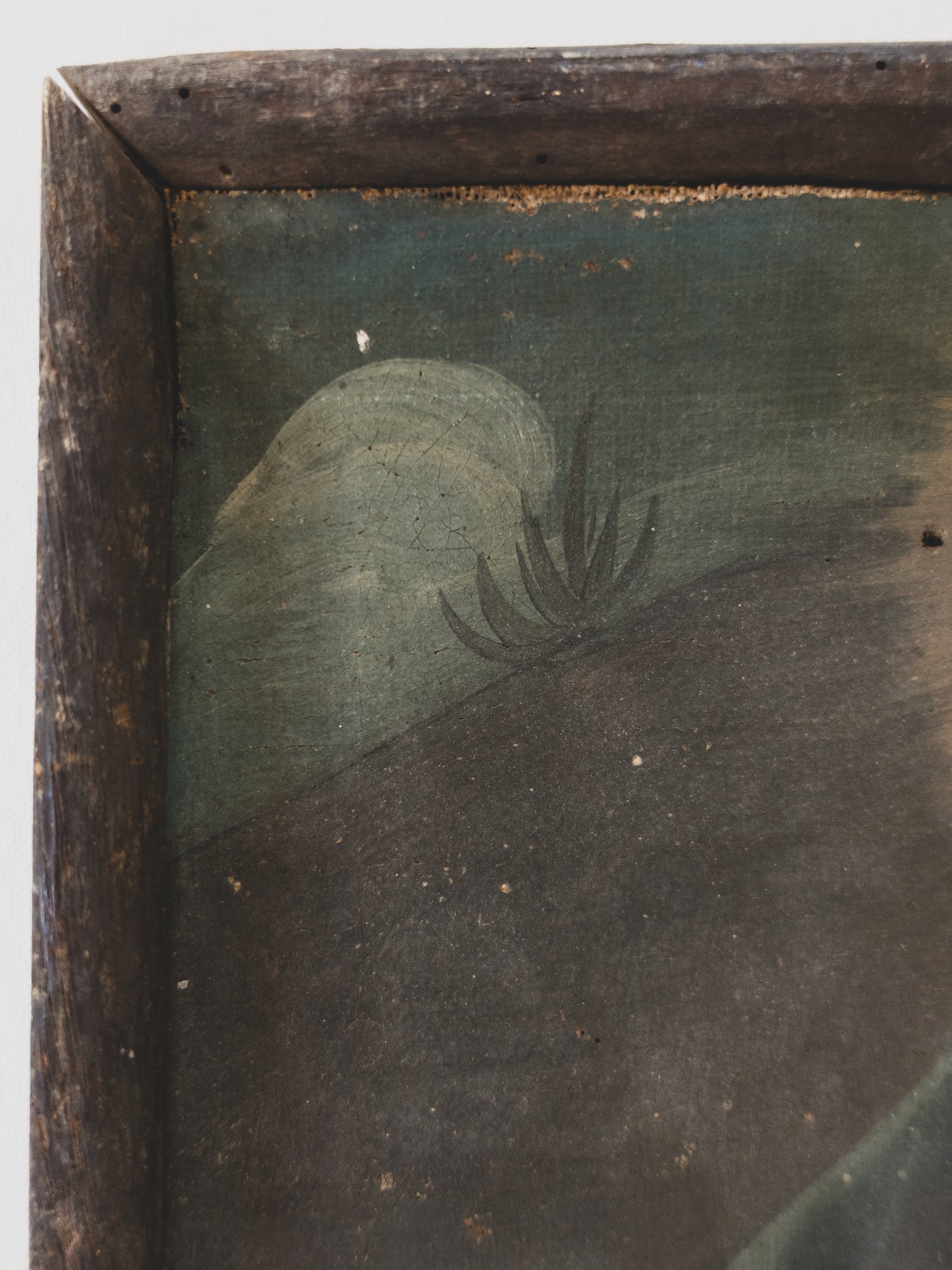 Mid 19th c. Folk Art Madonna – Oil on Canvas