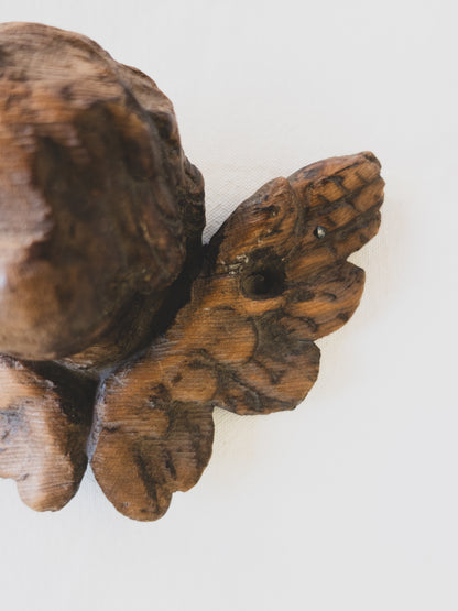 18th c. Carved Angel – Worn Smooth by Prayer and Time