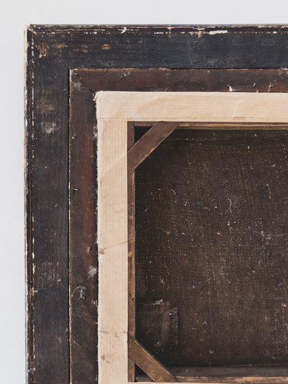 19th c. Distressed Landscape – Oil on Canvas