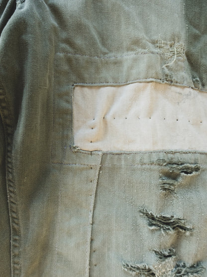 1940's Crazy Patched HBT Pants - 29x29