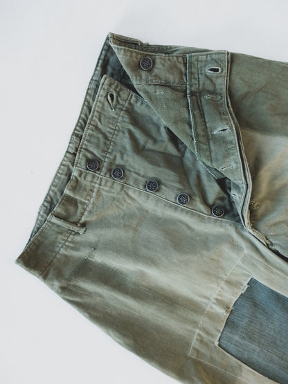 1940's Crazy Patched HBT Pants - 29x29
