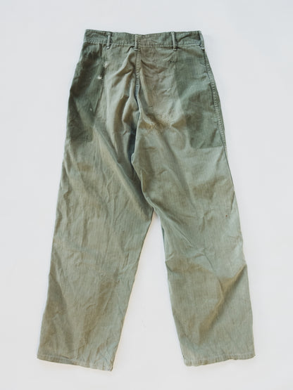 1940's Crazy Patched HBT Pants - 29x29