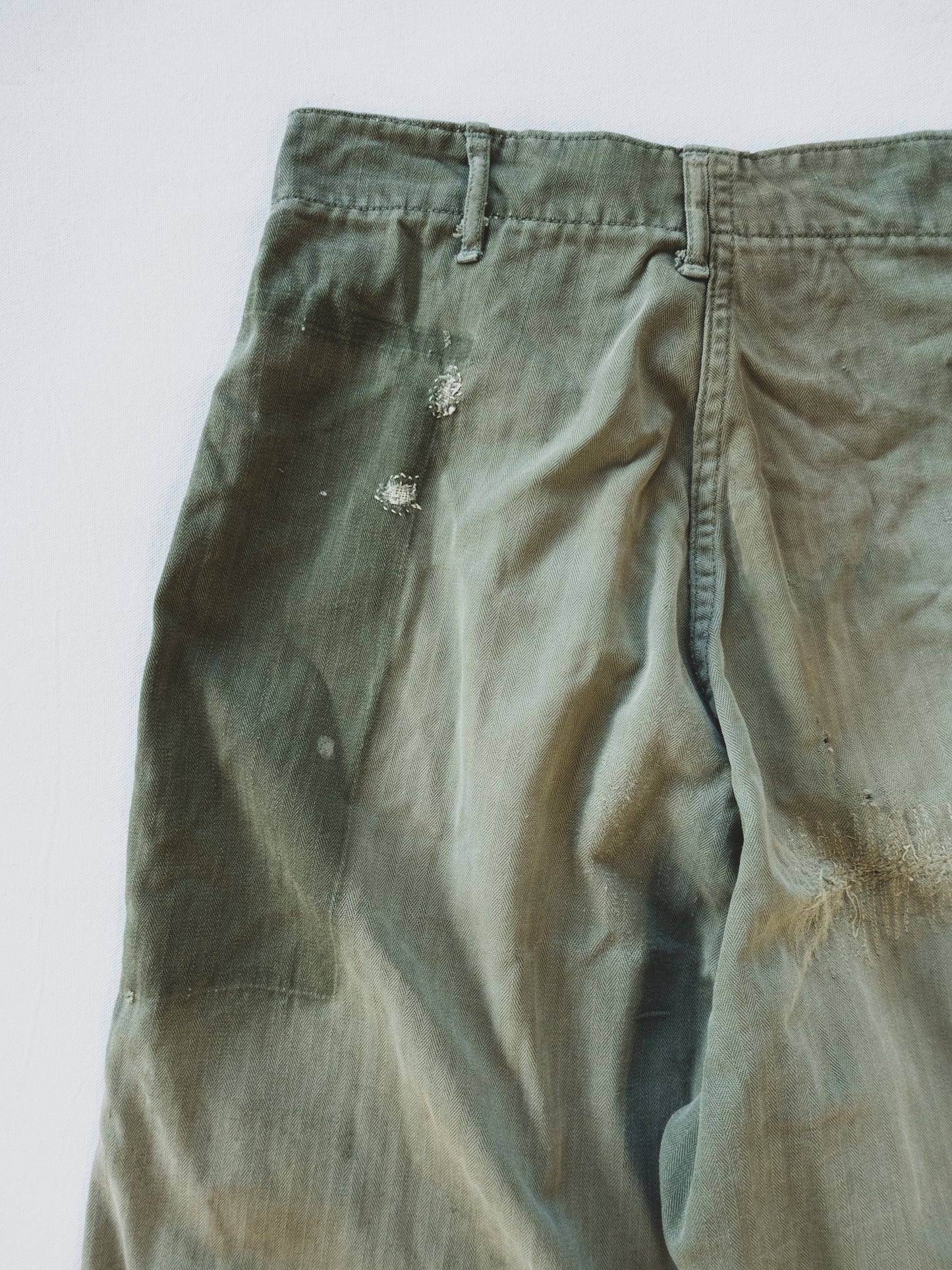 1940's Crazy Patched HBT Pants - 29x29