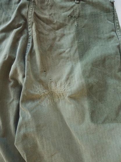 1940's Crazy Patched HBT Pants - 29x29