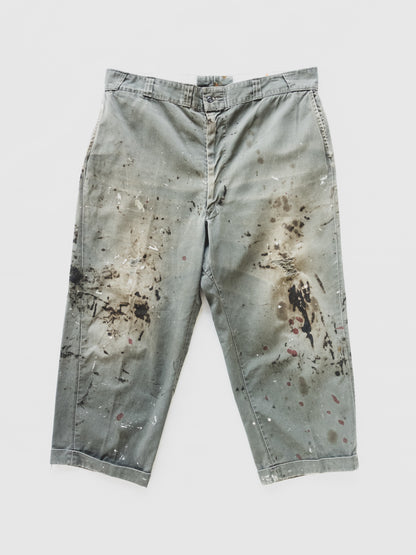 1950's Oil Splattered Work Pants - 40x26