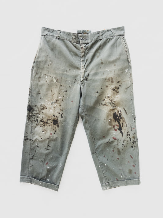 1950's Oil Splattered Work Pants - 40x26