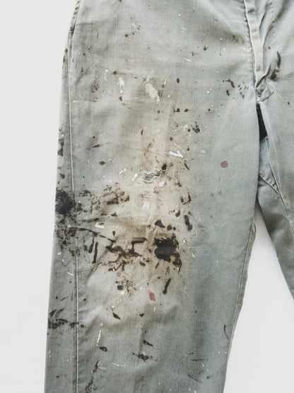 1950's Oil Splattered Work Pants - 40x26