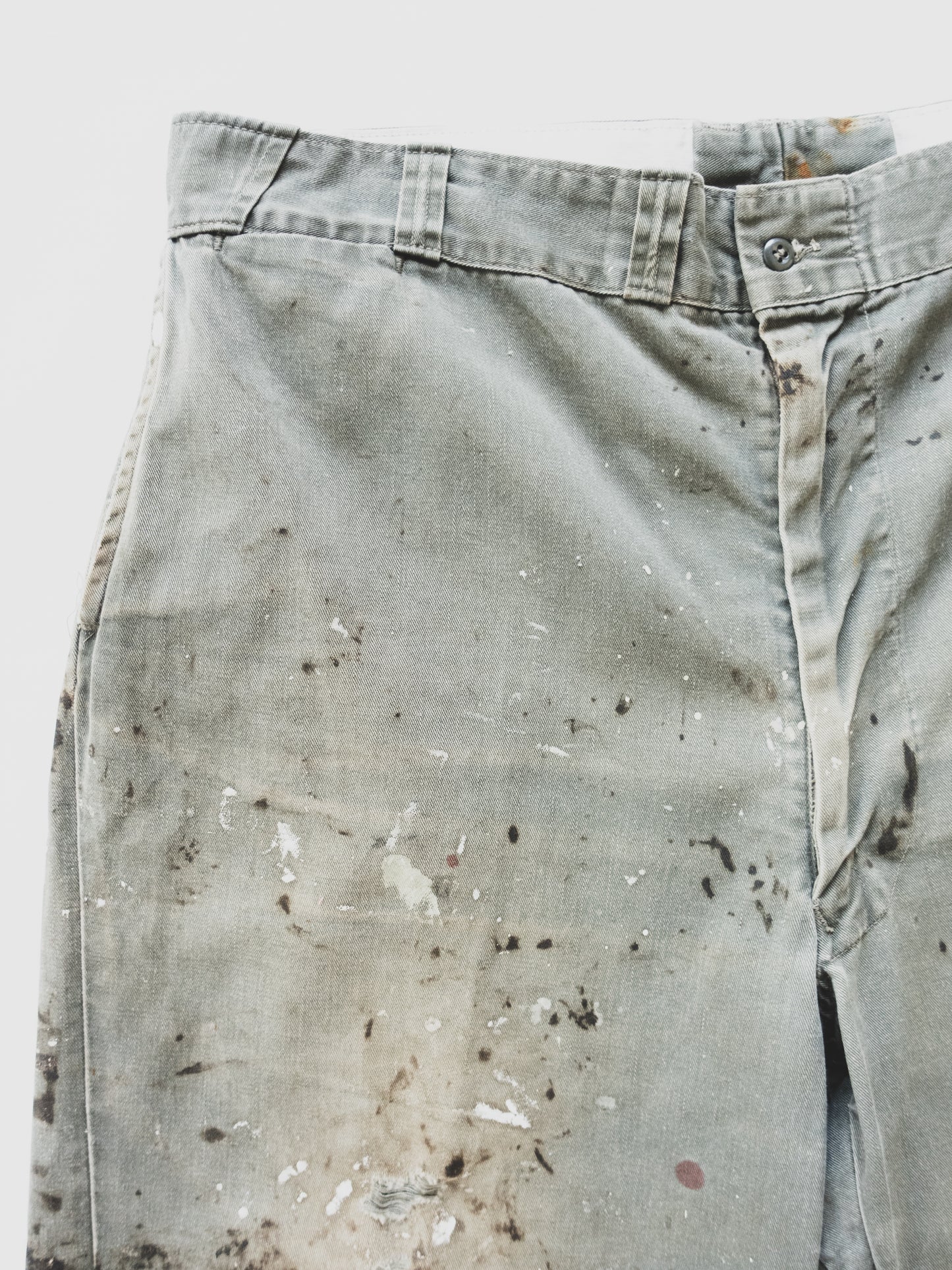 1950's Oil Splattered Work Pants - 40x26