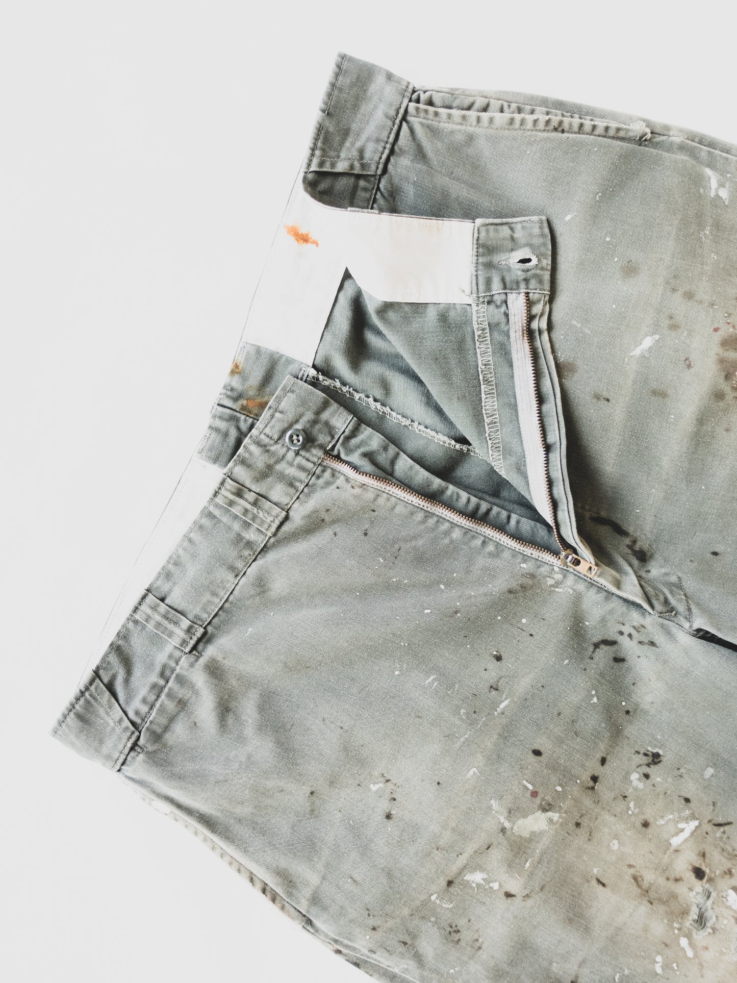 1950's Oil Splattered Work Pants - 40x26