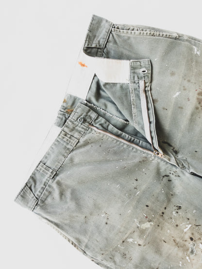 1950's Oil Splattered Work Pants - 40x26