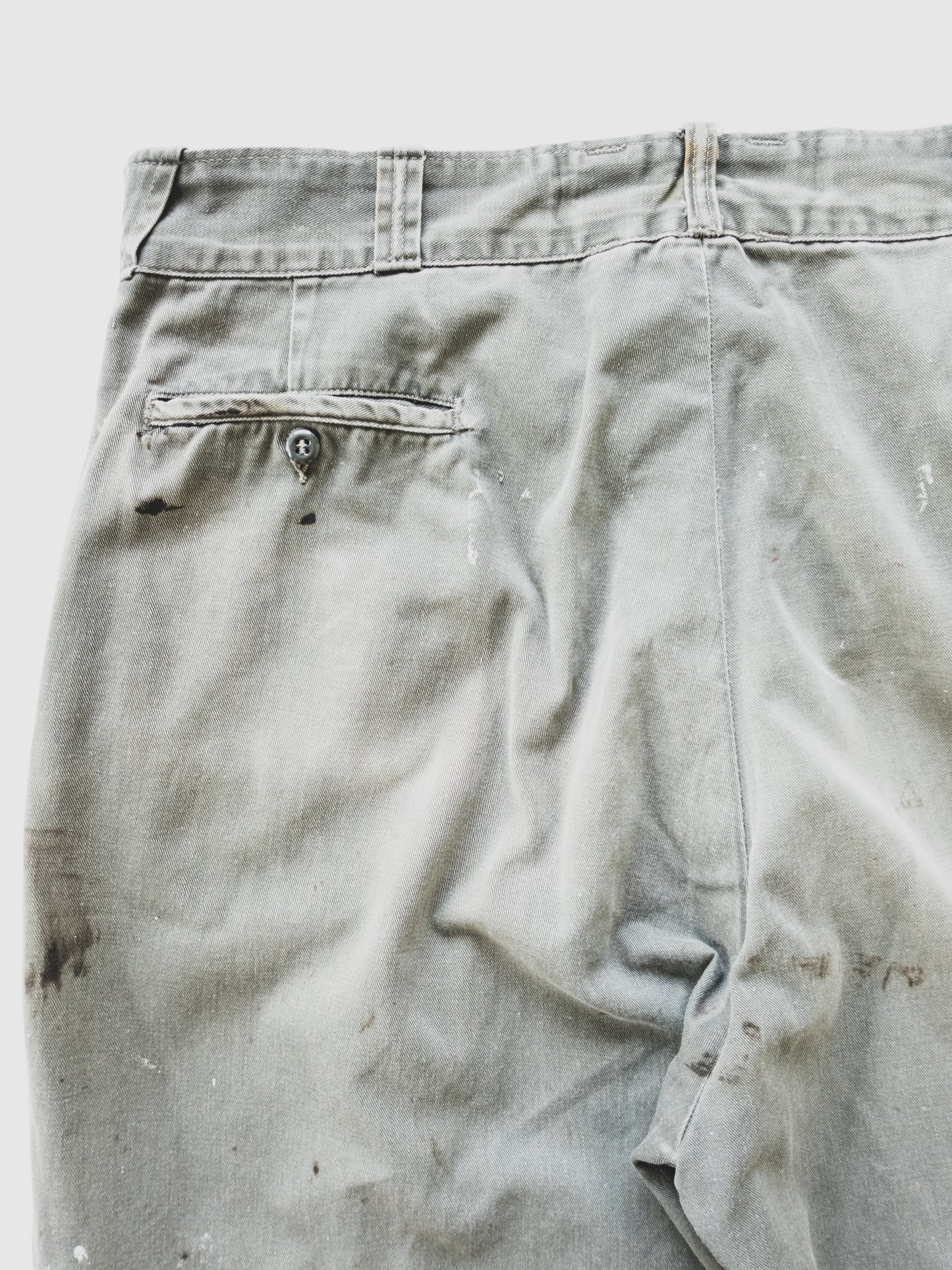 1950's Oil Splattered Work Pants - 40x26