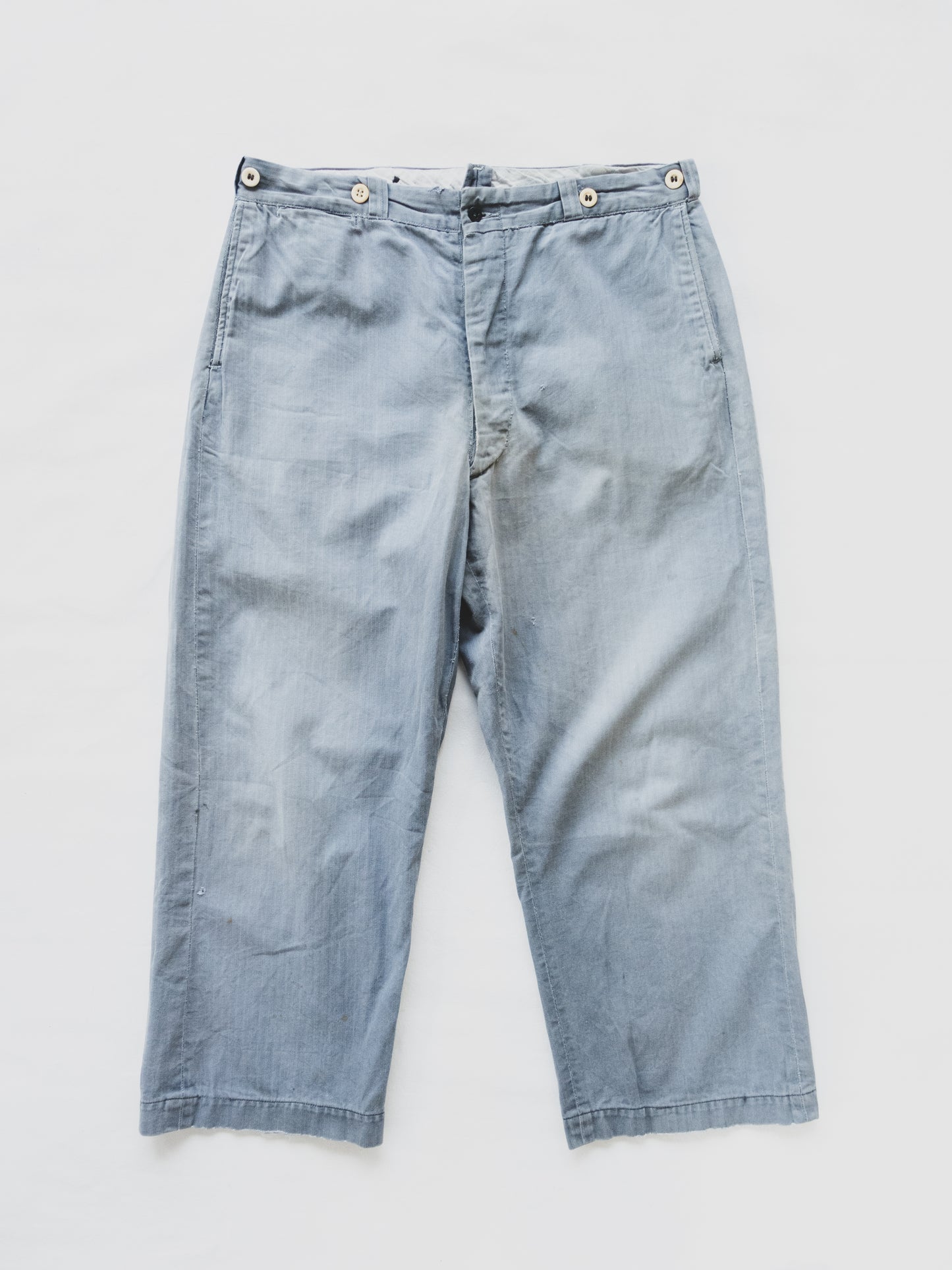1930's Faded HBT Work Pants - 36x27