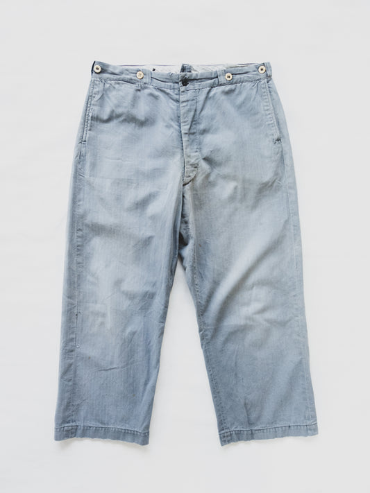 1930's Faded HBT Work Pants - 36x27