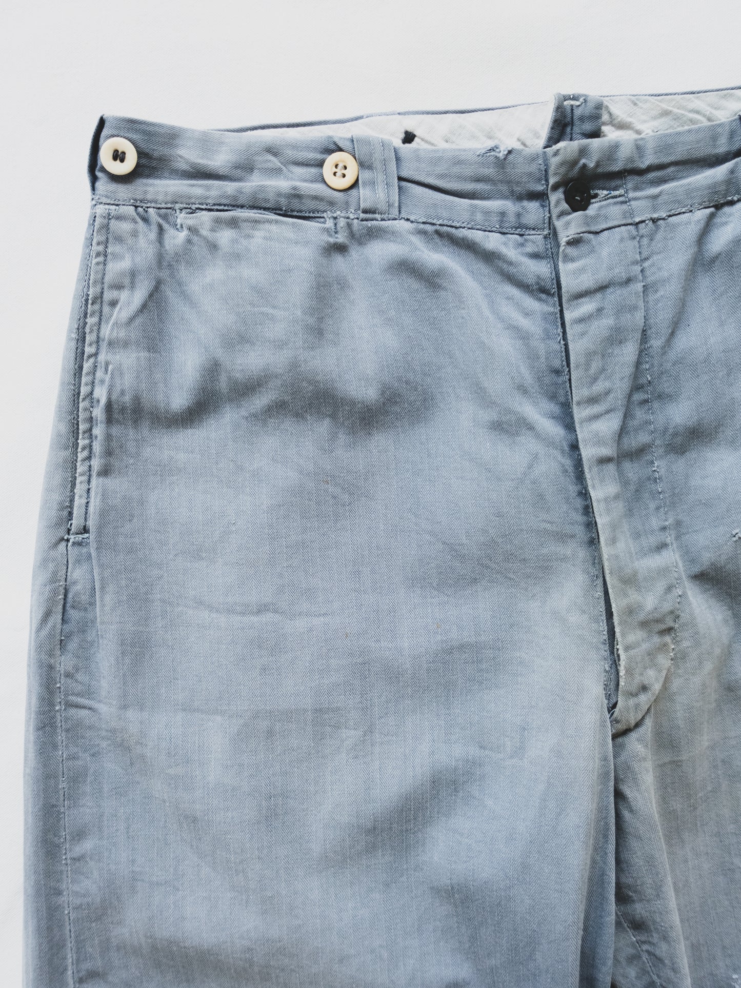 1930's Faded HBT Work Pants - 36x27