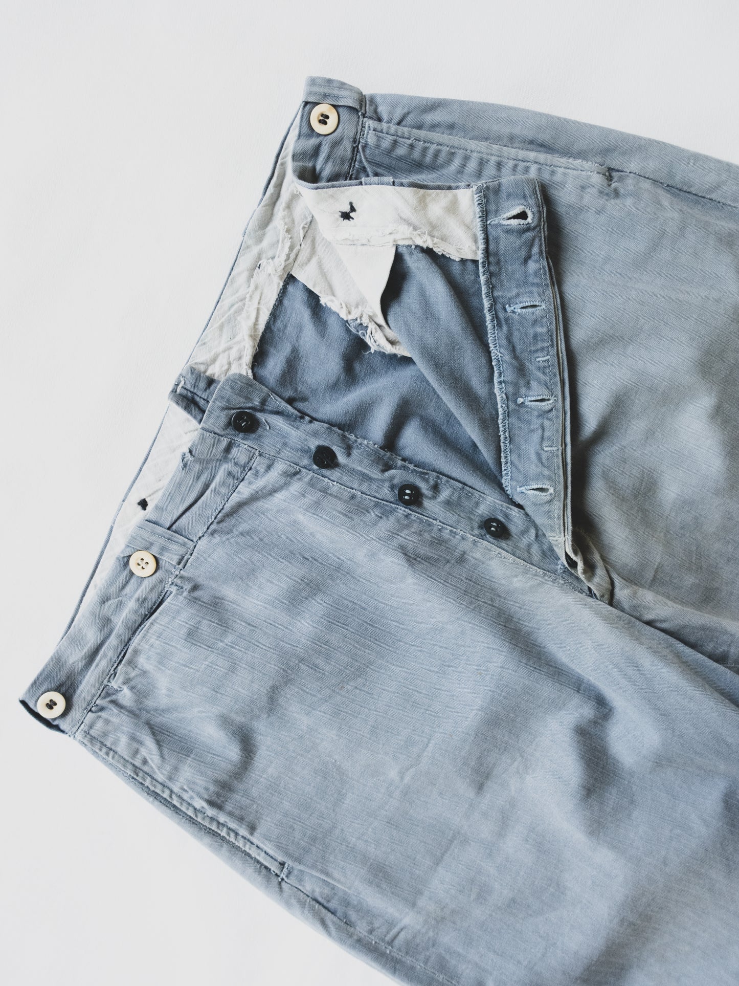 1930's Faded HBT Work Pants - 36x27