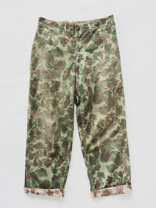 1940's USMC Faded Frogskin Pants - 34x31
