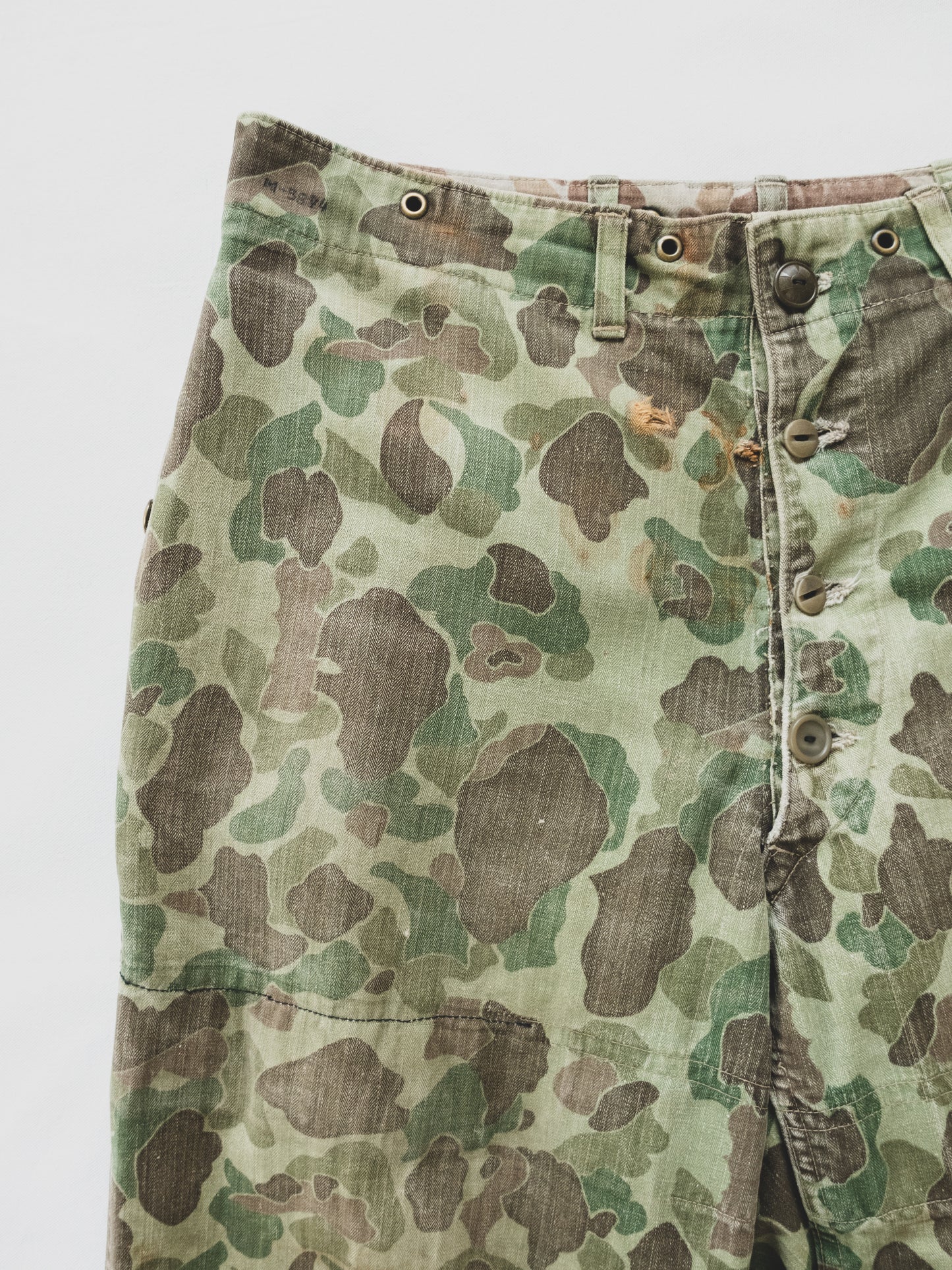 1940's USMC Faded Frogskin Pants - 34x31