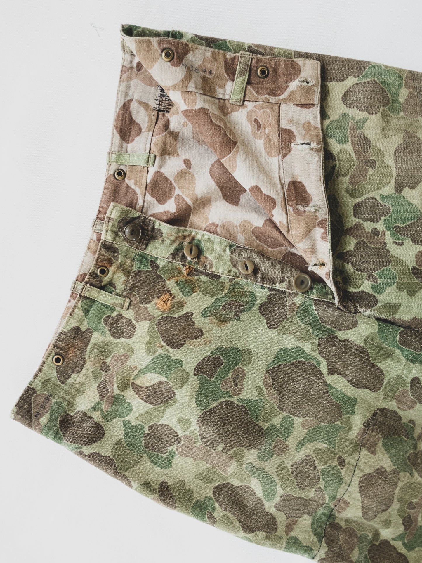 1940's USMC Faded Frogskin Pants - 34x31