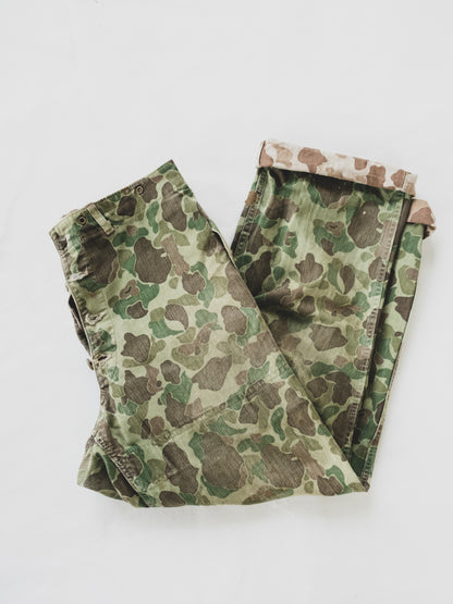1940's USMC Faded Frogskin Pants - 34x31