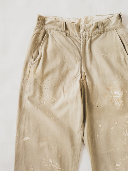 1950's Paint Splattered Work Pants - 30x29