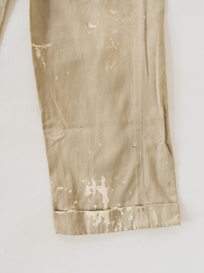 1950's Paint Splattered Work Pants - 30x29