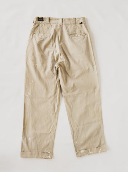 1950's Paint Splattered Work Pants - 30x29