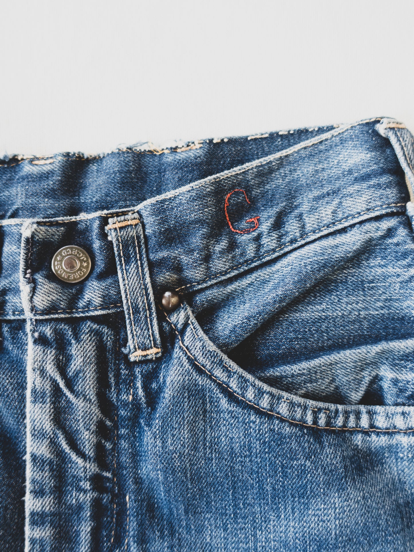 1950's Patched Cowboy Jeans - 25x30