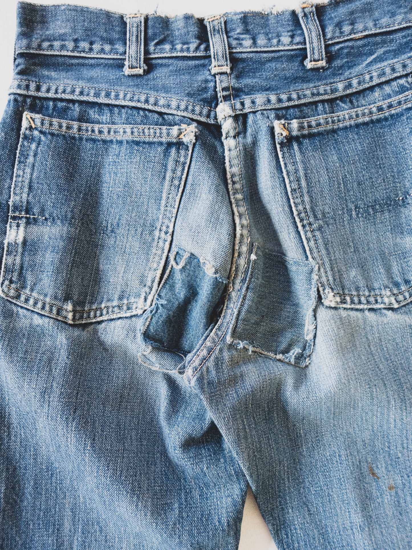 1950's Patched Cowboy Jeans - 25x30