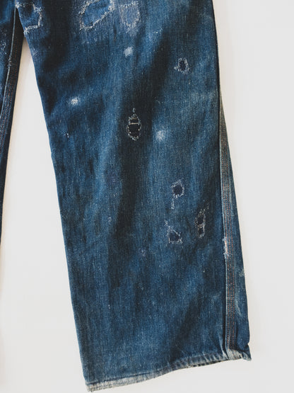 1950's Crazy Repaired Carpenter Pants - 30x29
