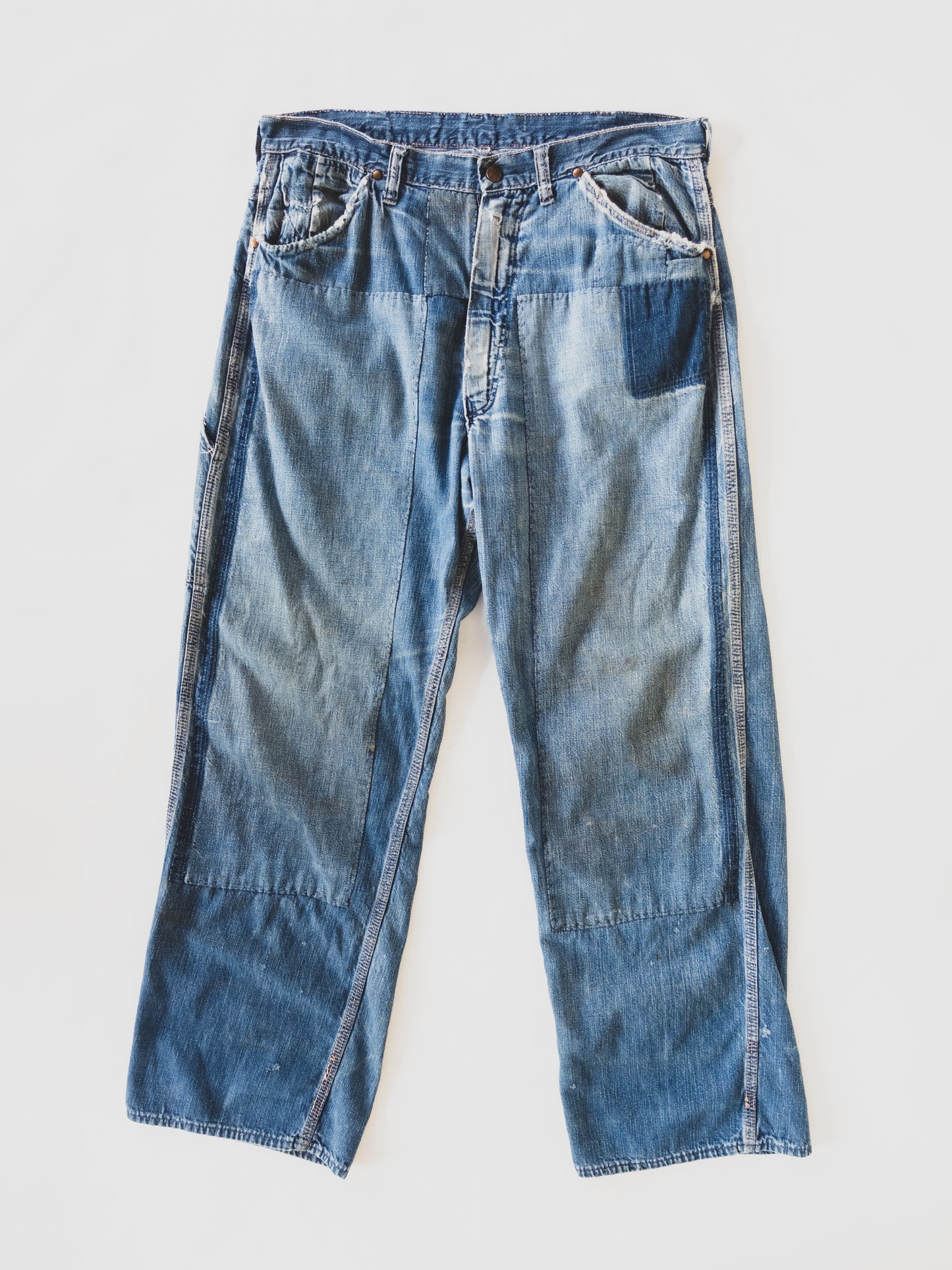 1950's Crazy Patched Carpenter Pants - 34x30