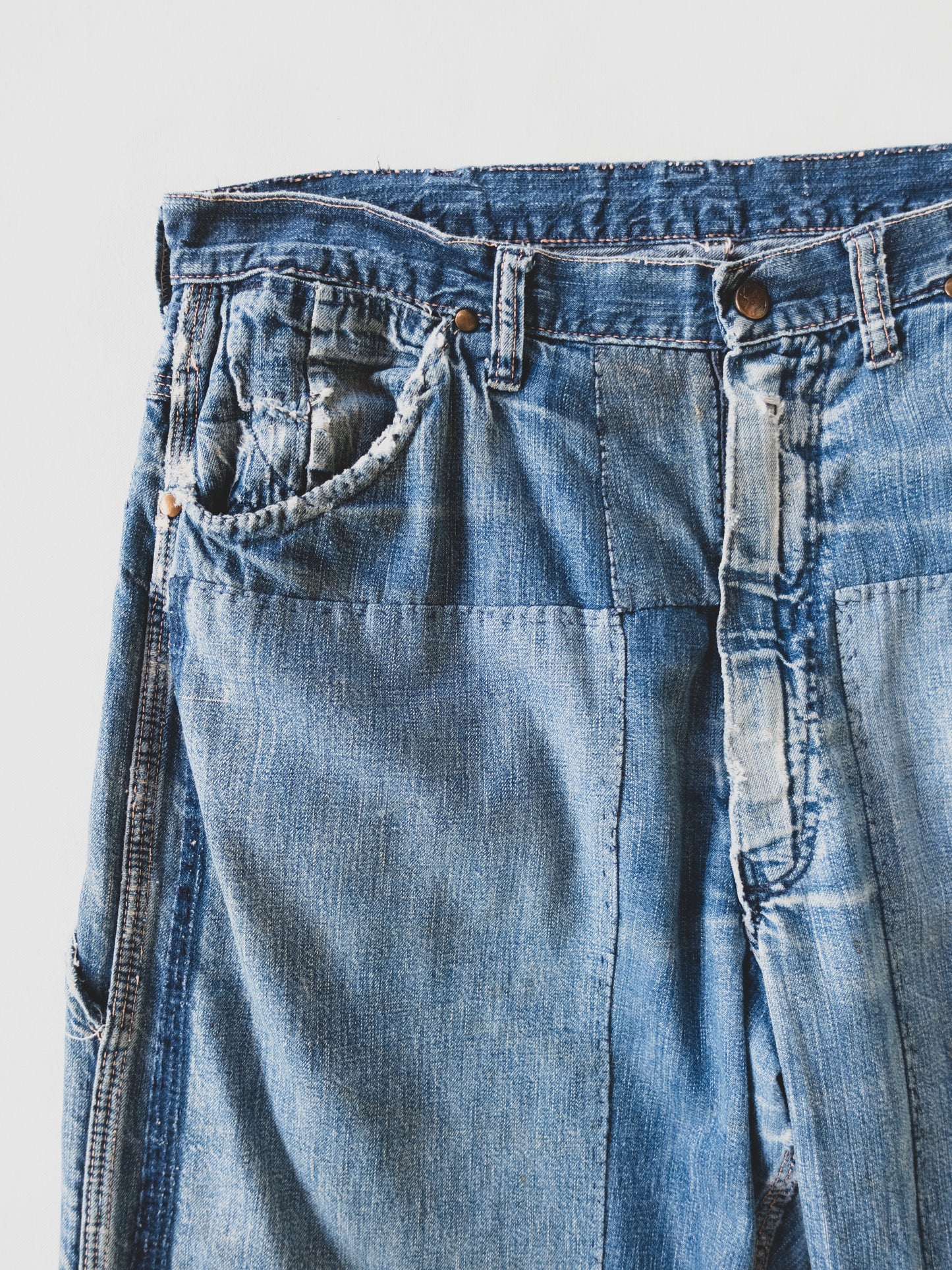 1950's Crazy Patched Carpenter Pants - 34x30