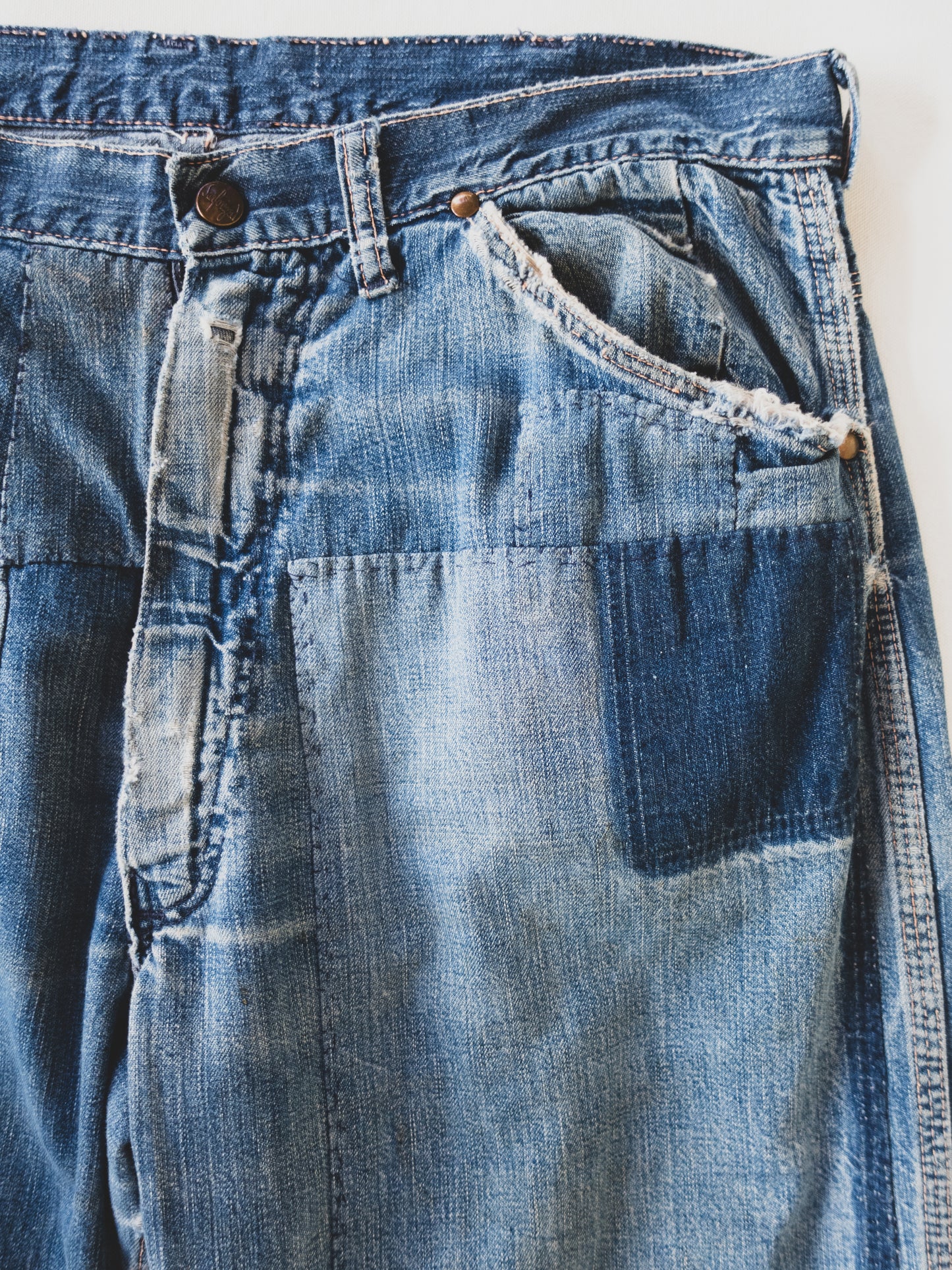 1950's Crazy Patched Carpenter Pants - 34x30