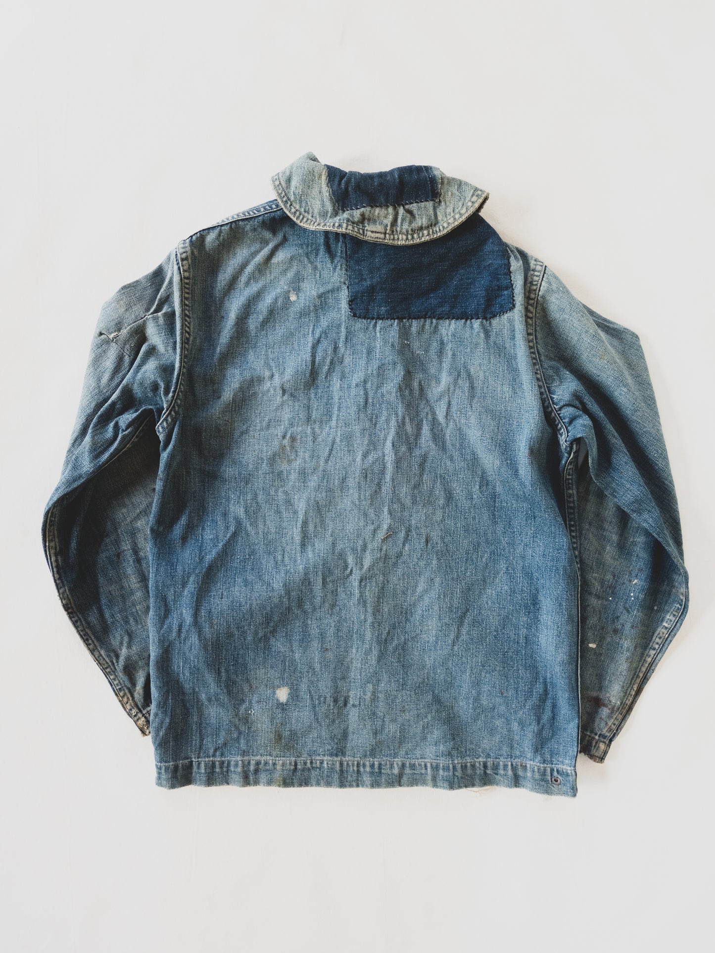 1940's Rare Paint Splattered USN Shawl Collar - S