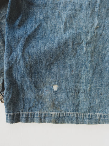 1940's Rare Paint Splattered USN Shawl Collar - S