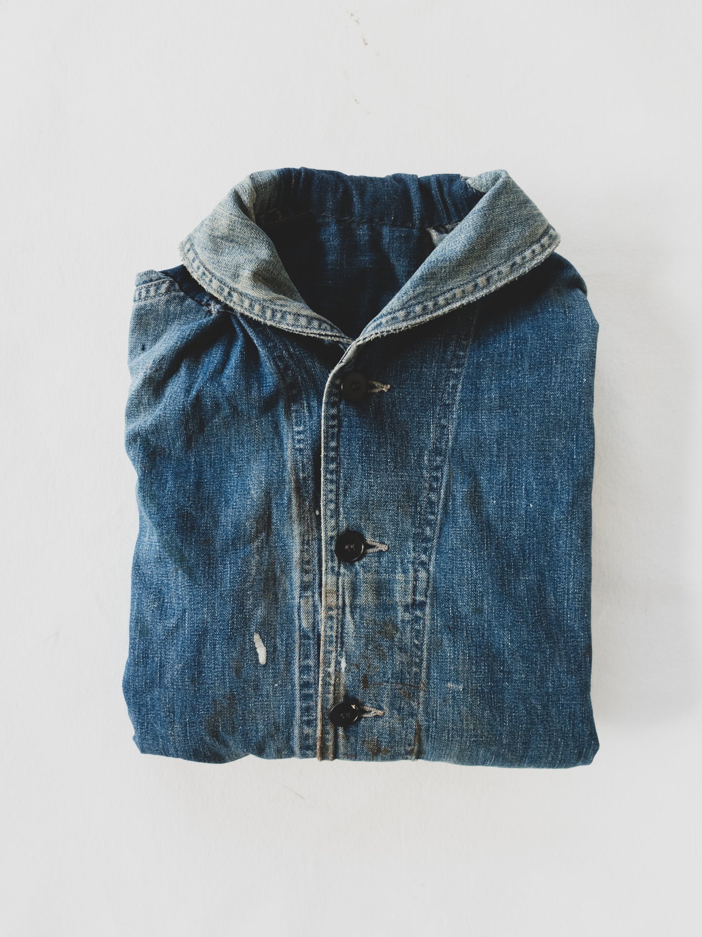 1940's Rare Paint Splattered USN Shawl Collar - S