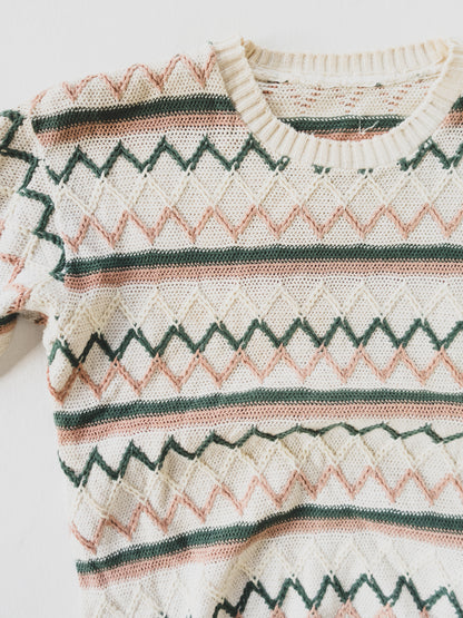 1950's Short Sleeve Cropped Knit - S