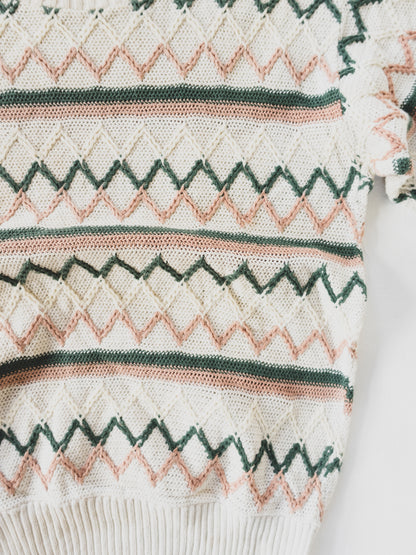 1950's Short Sleeve Cropped Knit - S