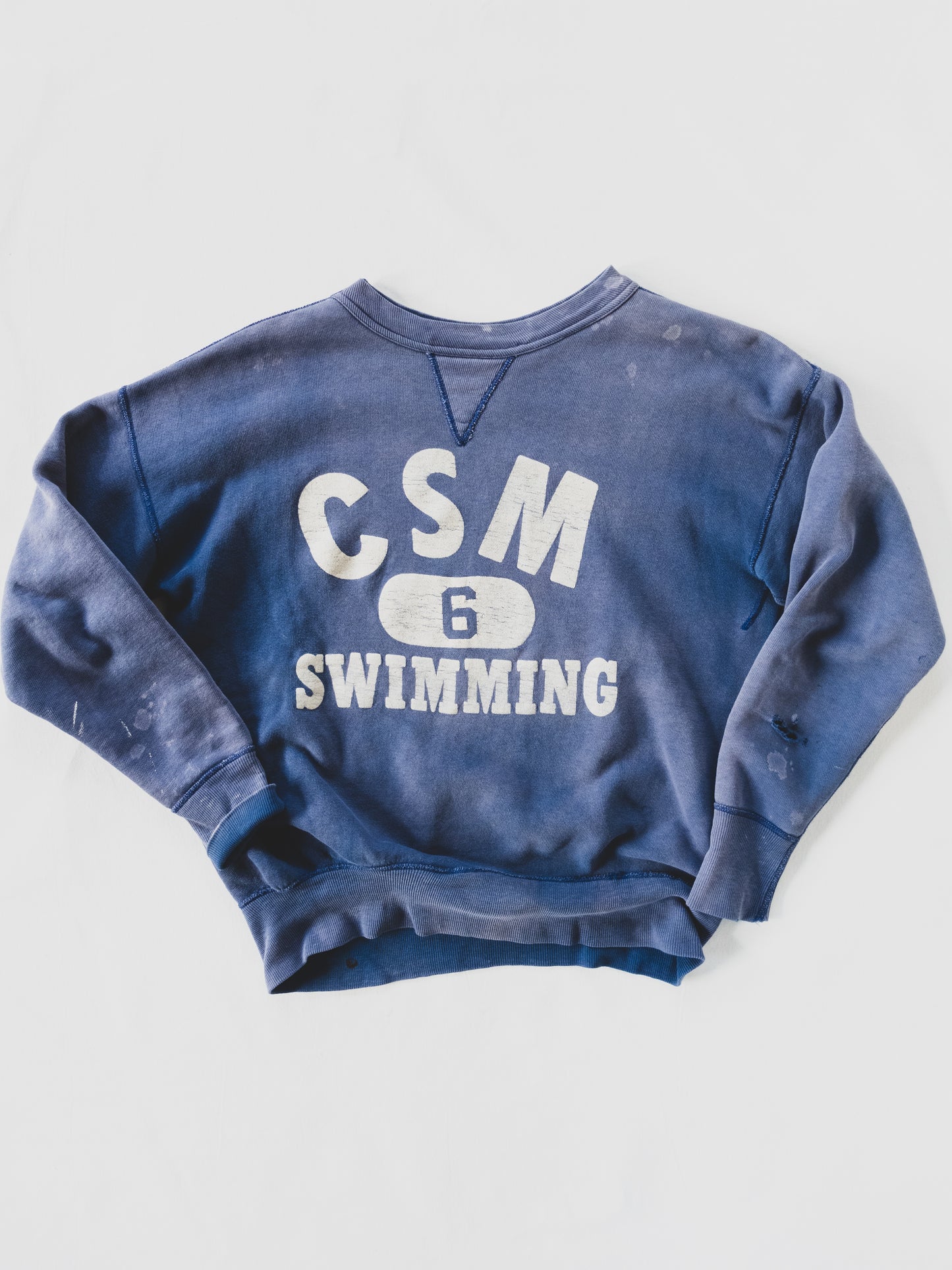 1950's Faded " CSM Swimming " Sweat - M