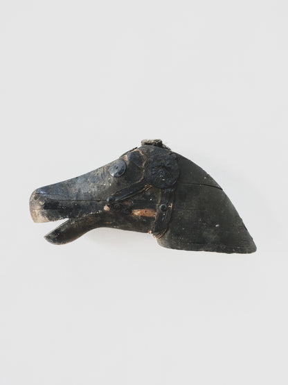 19th c. Hand Carved Horse Fragment