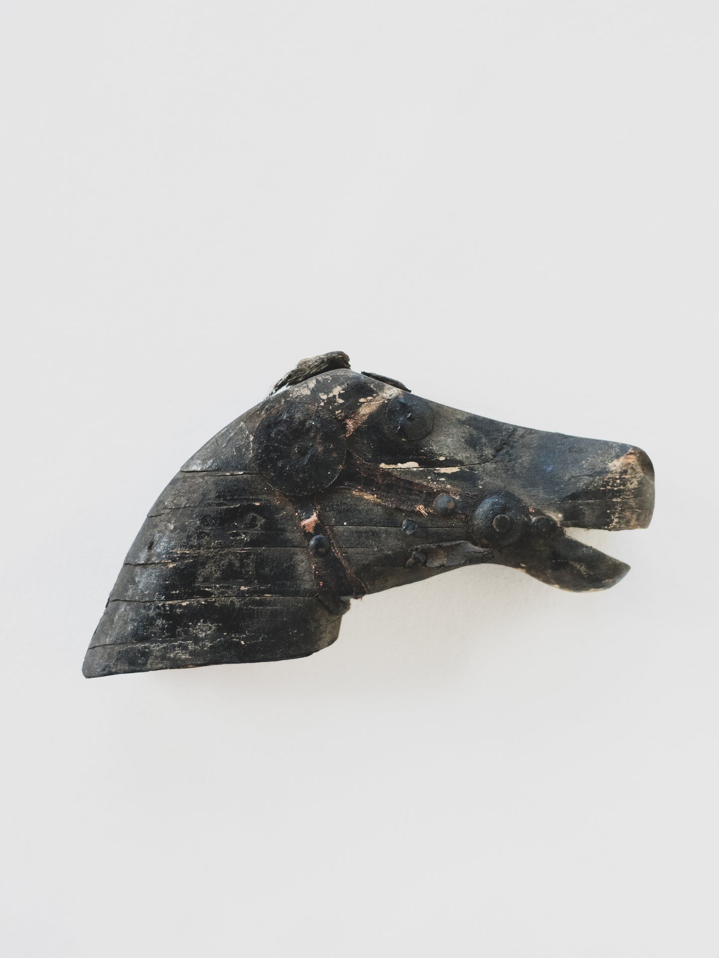 19th c. Hand Carved Horse Fragment