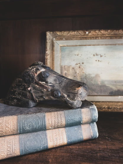 19th c. Hand Carved Horse Fragment