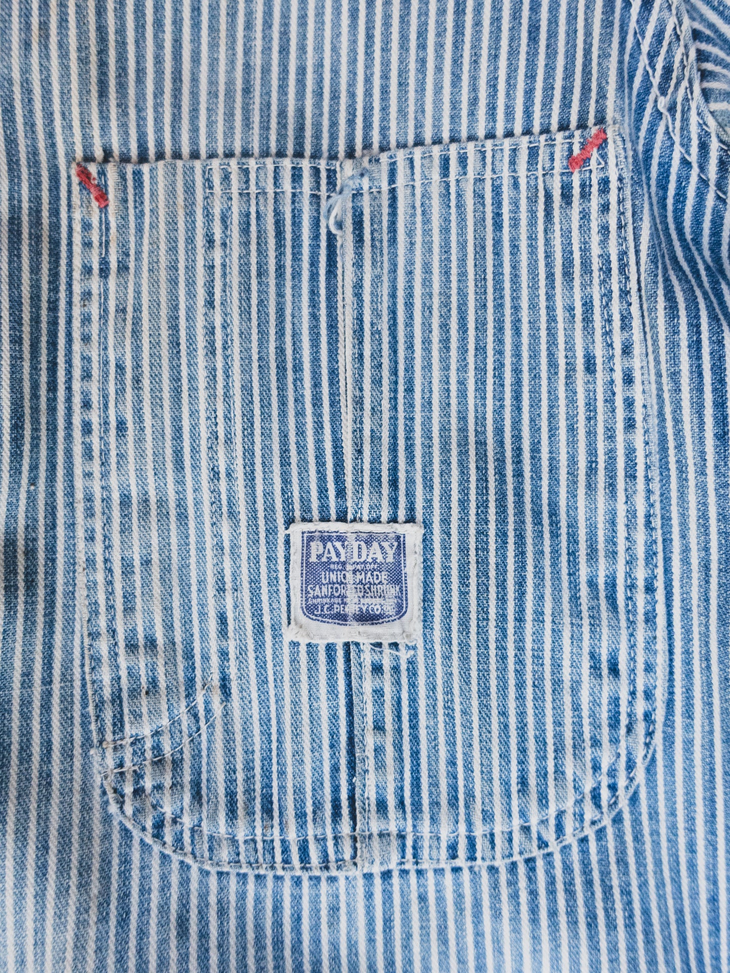 1940's Rare Faded Hickory Stripe Chore - M