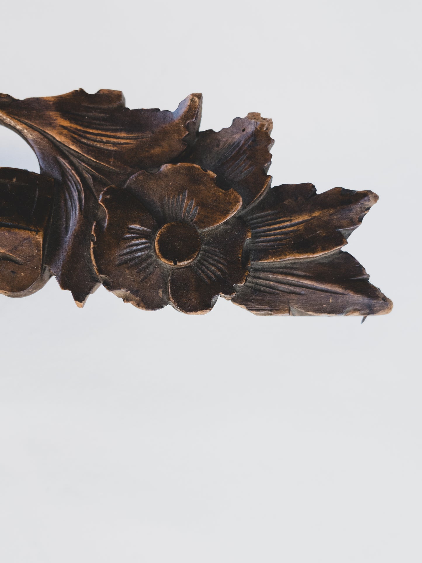 19th c. Hand Carved Cherub Fragment