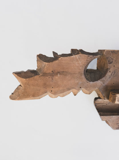 19th c. Hand Carved Cherub Fragment