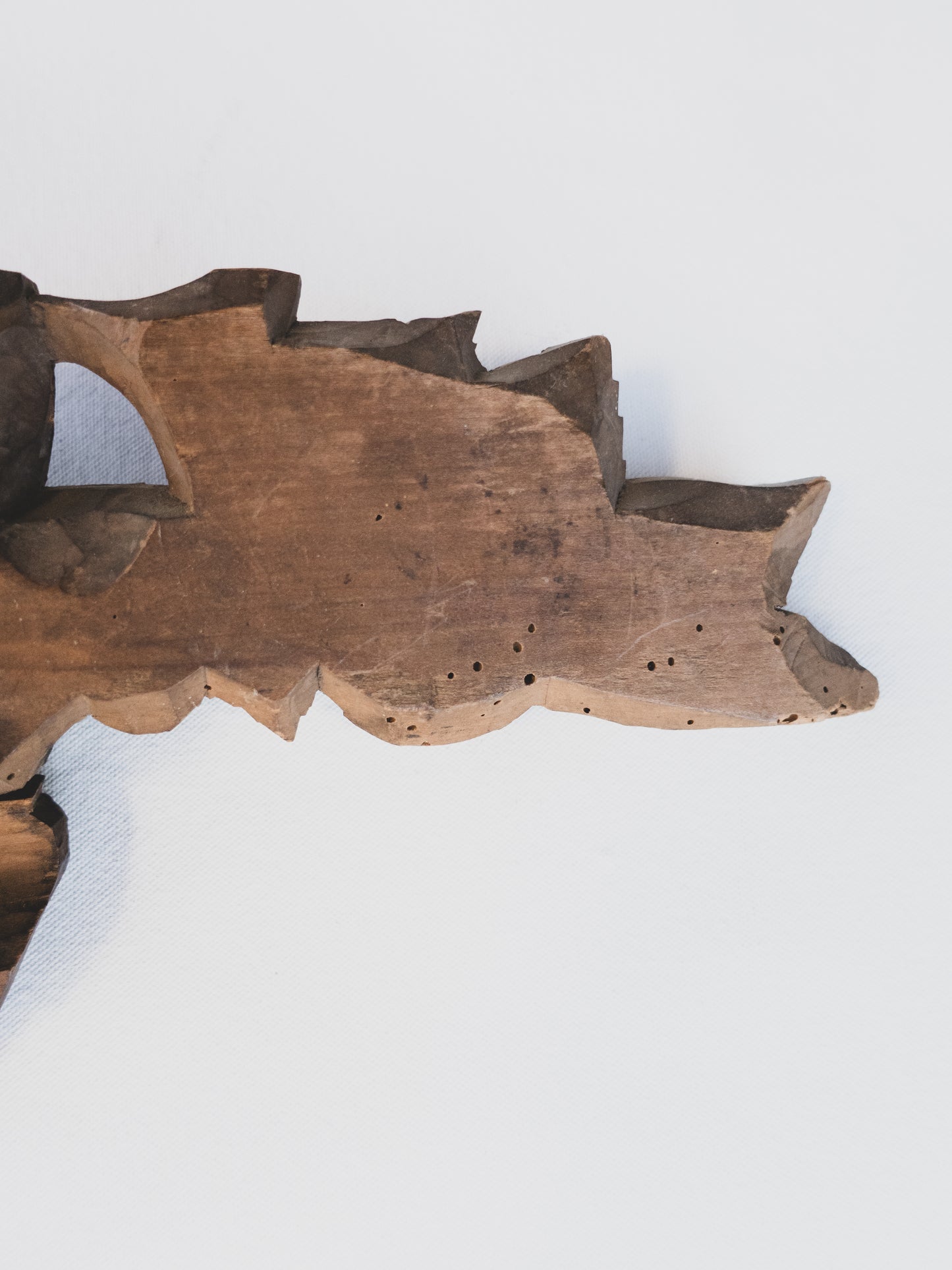 19th c. Hand Carved Cherub Fragment