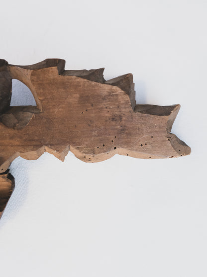 19th c. Hand Carved Cherub Fragment