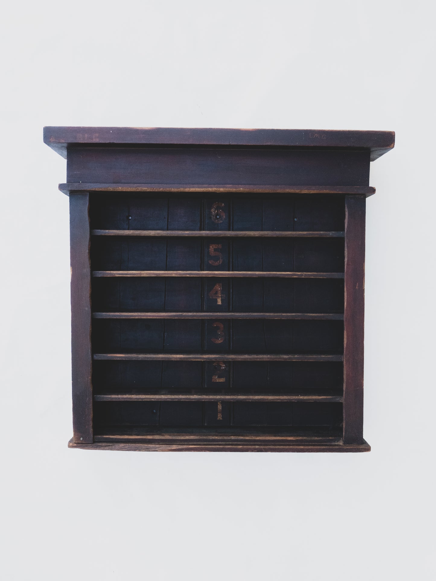 Early 20th c. Billiard Hall Ball Rack " Pay with a smile "