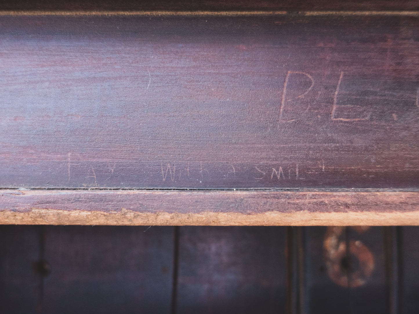 Early 20th c. Billiard Hall Ball Rack " Pay with a smile "