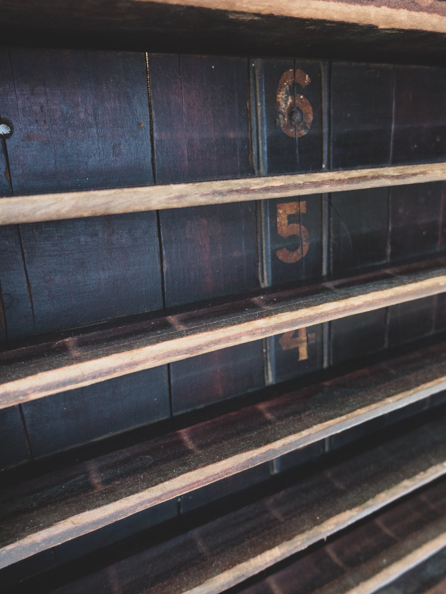 Early 20th c. Billiard Hall Ball Rack " Pay with a smile "