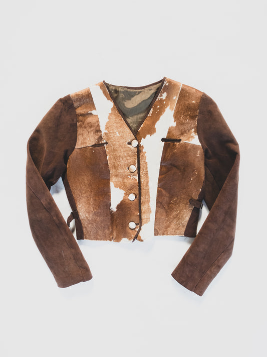 1930's Women’s Cowhide Cossack Jacket - S